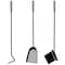 Gardenised Indoor and Outdoor Patio Iron Firewood Log Cart with Wheels and Fireplace Tool Set, Black QI004553 - alternate 3